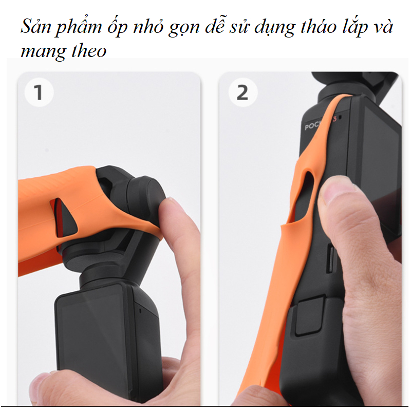 Ốp bảo vệ máy quay DJI Osmo Pocket 3 bằng silicon