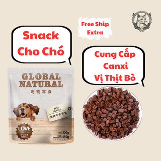 Snack thịt bò bổ sung canxi cho chó, đồ cho chó, bổ sung dinh dưỡng