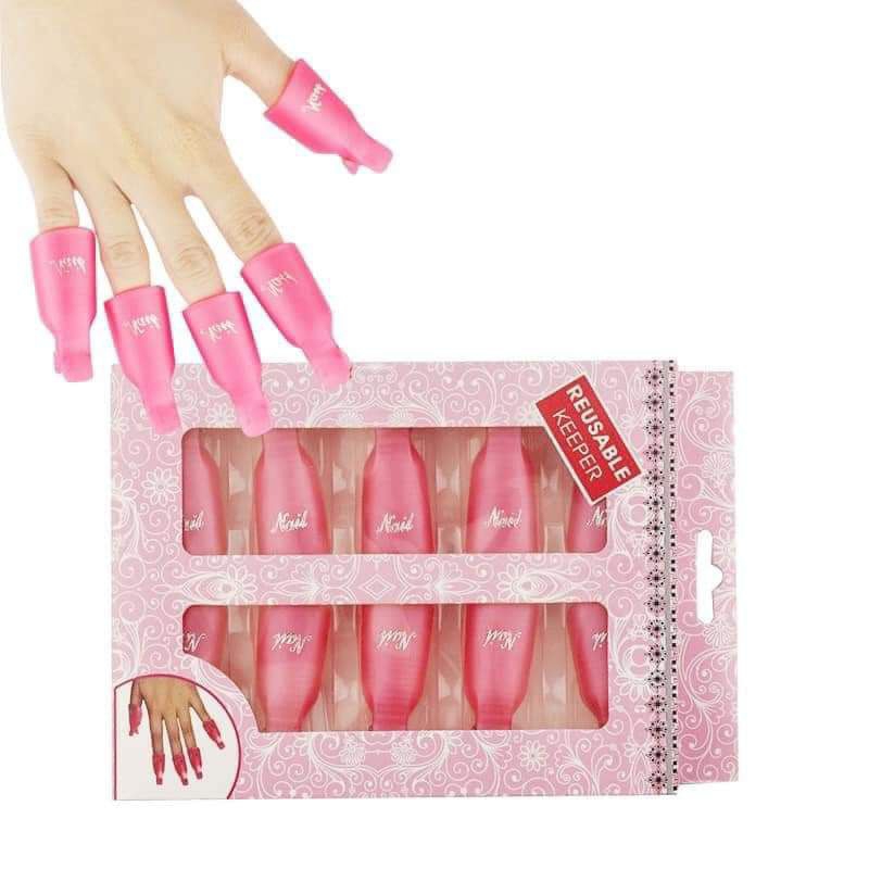 Kẹp ủ phá gel móng tay sét 10 chiếc