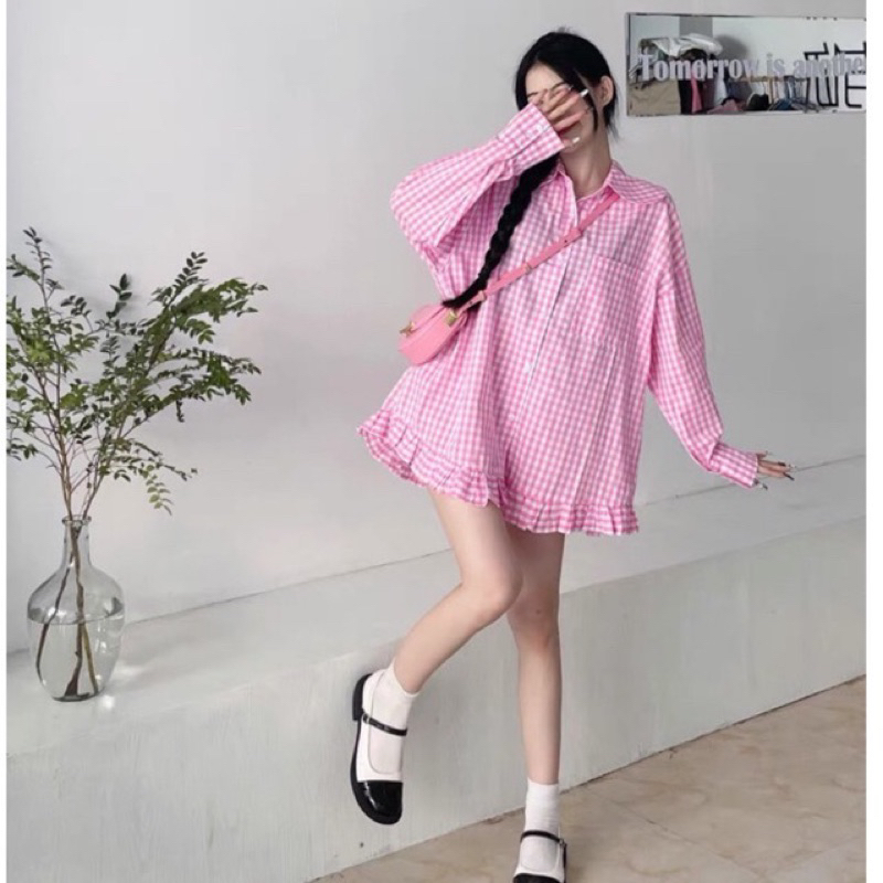 ÁO SỌC CA RÔ HỒNG