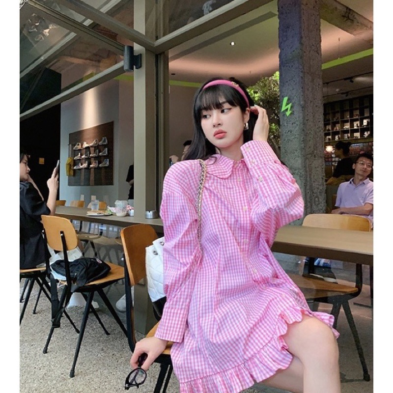 ÁO SỌC CA RÔ HỒNG