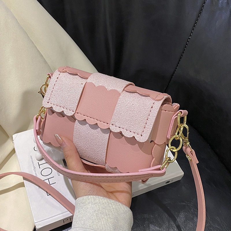 Túi da S&B Handmade hình bánh quy cute tự đan đeo chéo hoặc đeo tay làm quà tặng đầy ý nghĩa