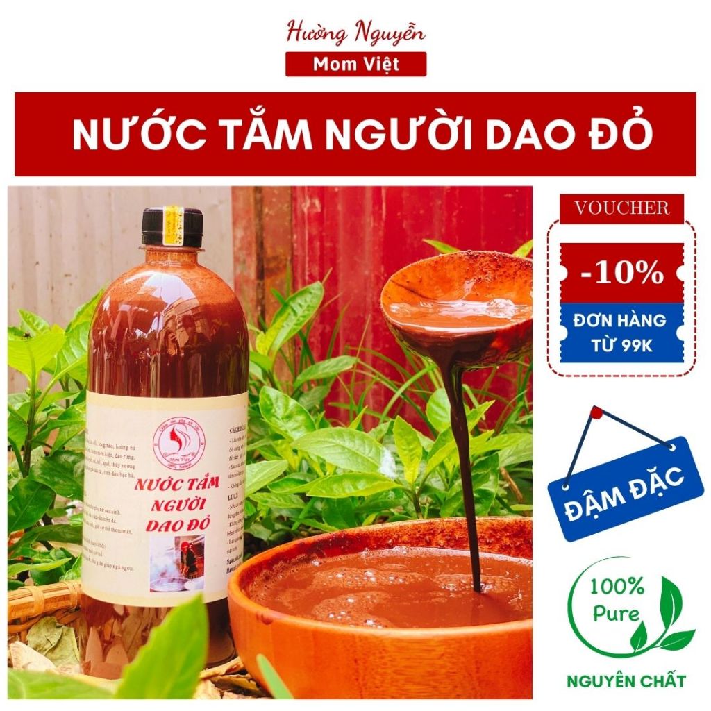 1LÍT NƯỚC TẮM DAO ĐỎ SAU SINH  LOẠI CAO CẤP