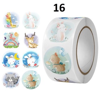 500 tem giấy tròn cám ơn, khen thưởng, niêm phong dễ thương đường kính 2.5cm.