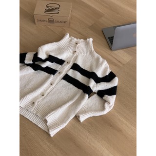 𝗺𝗶𝗲 𝘀𝘁𝘂𝗱𝗶𝗼 - SẴN Áo khoác len dài tay cổ cao bông xù basic Hàn Quốc