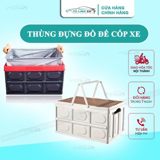 Hộp đựng đồ để cốp xe ô tô có thể gấp gọn dung tích 56 lít và 30 lít
