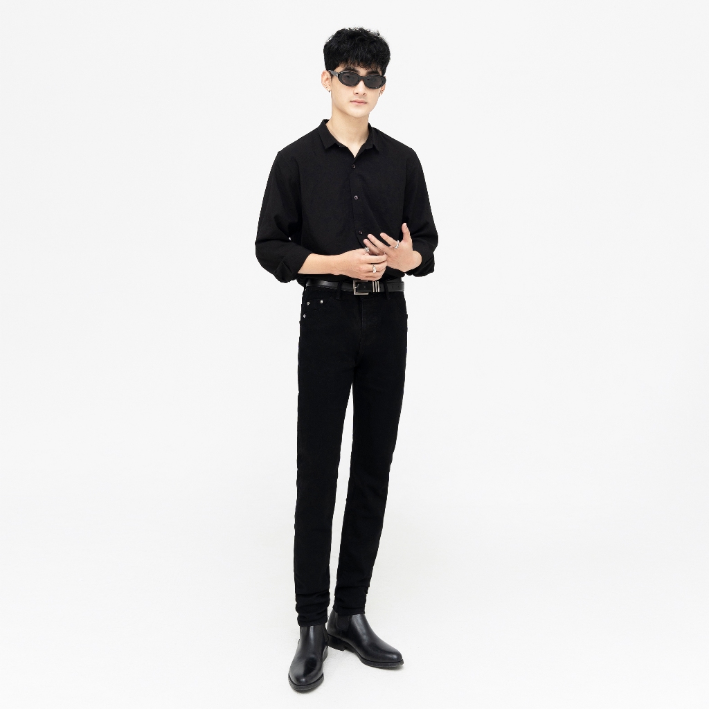 Quần Denim Jean Đen Fom Skinny Cao Cấp - Roy Design