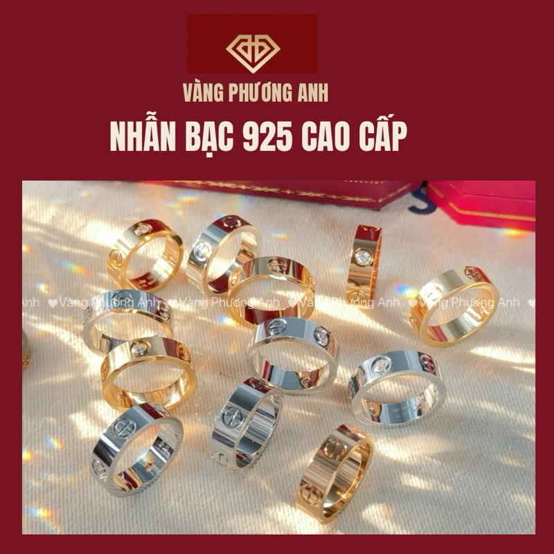 Nhẫn bạc nữ 925 (Dập logo sẵn bản 4mm,6mm) copy1-1
