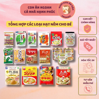 [Date T4-T11/2025] Tổng Hợp Các Loại Hạt Nêm Nhật Bản Cho Bé