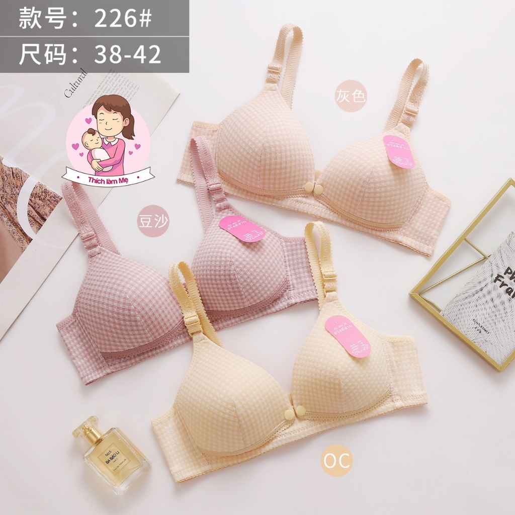 Áo lót bầu cho con bú Caro, chất mềm mịn mát, không gọng nâng ngực, chống chảy sệ ngực 226