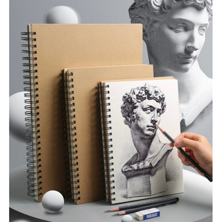  Sổ tay vẽ chì, vẽ phác thảo 120 trang - Sketchbook - Giấy kem - 16K