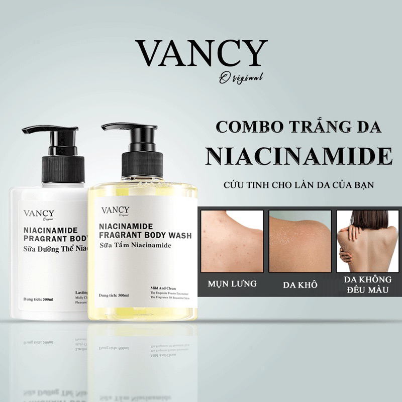 Sữa Tắm Trắng Da Hương Nước Hoa Vancy Original Niacinamide Fragrant Body Wash 500ml