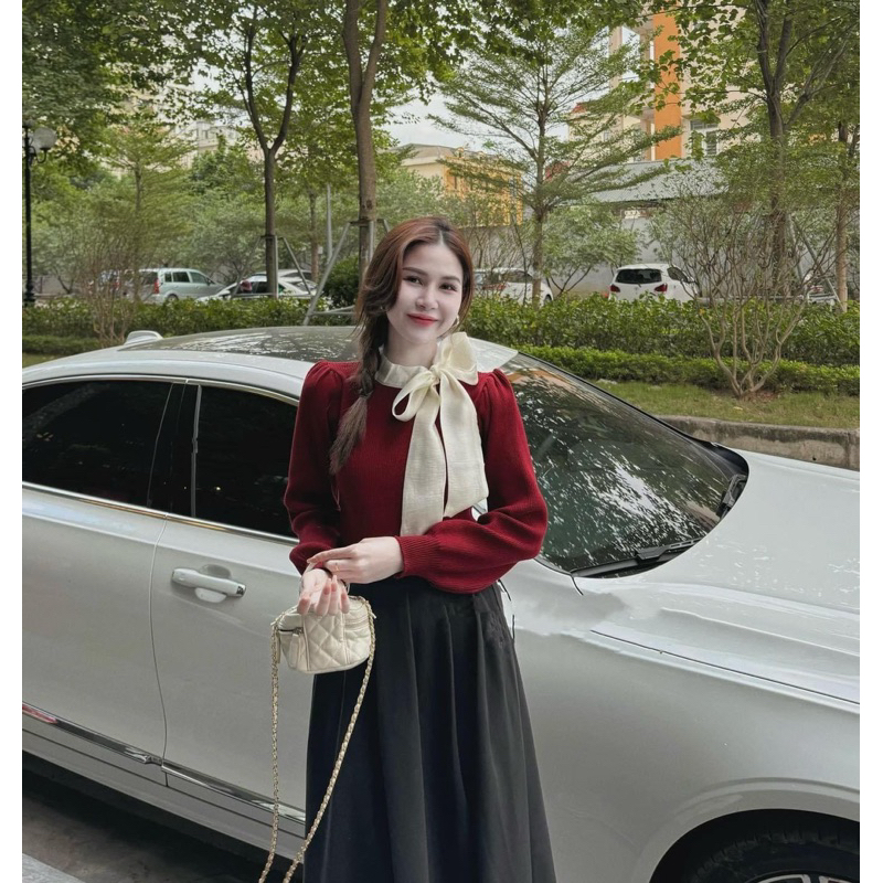 SET ÁO XANH BÈO TAY PHỒNG XẾP LY  + SHORT LƯNG THUN