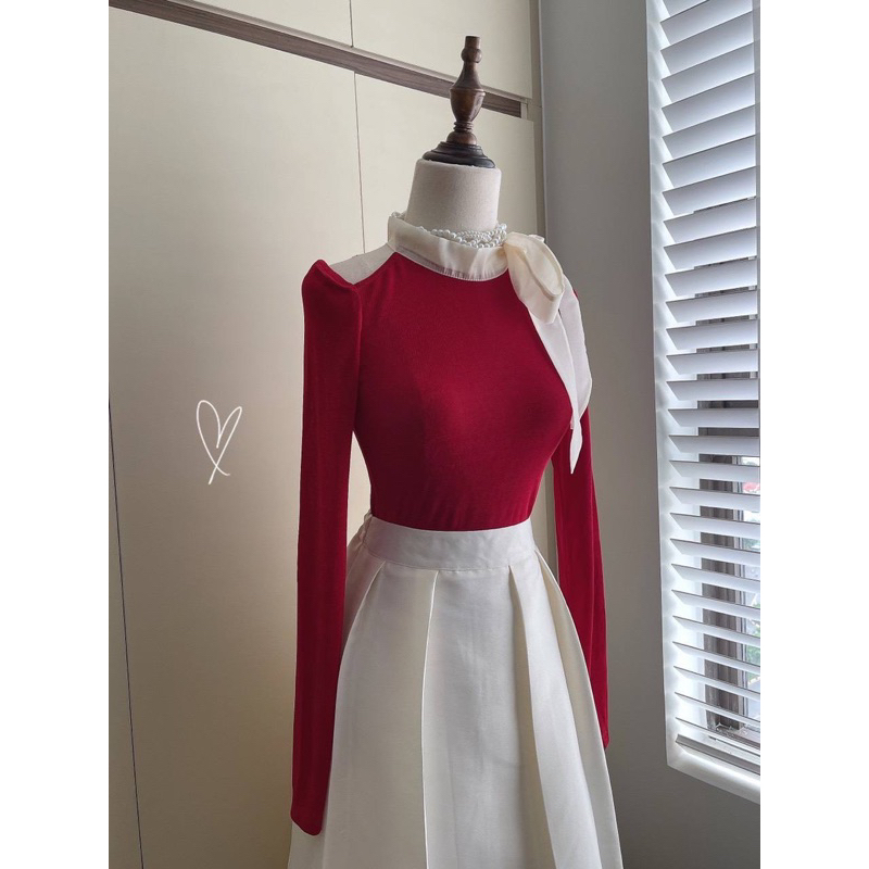 SET ÁO XANH BÈO TAY PHỒNG XẾP LY  + SHORT LƯNG THUN