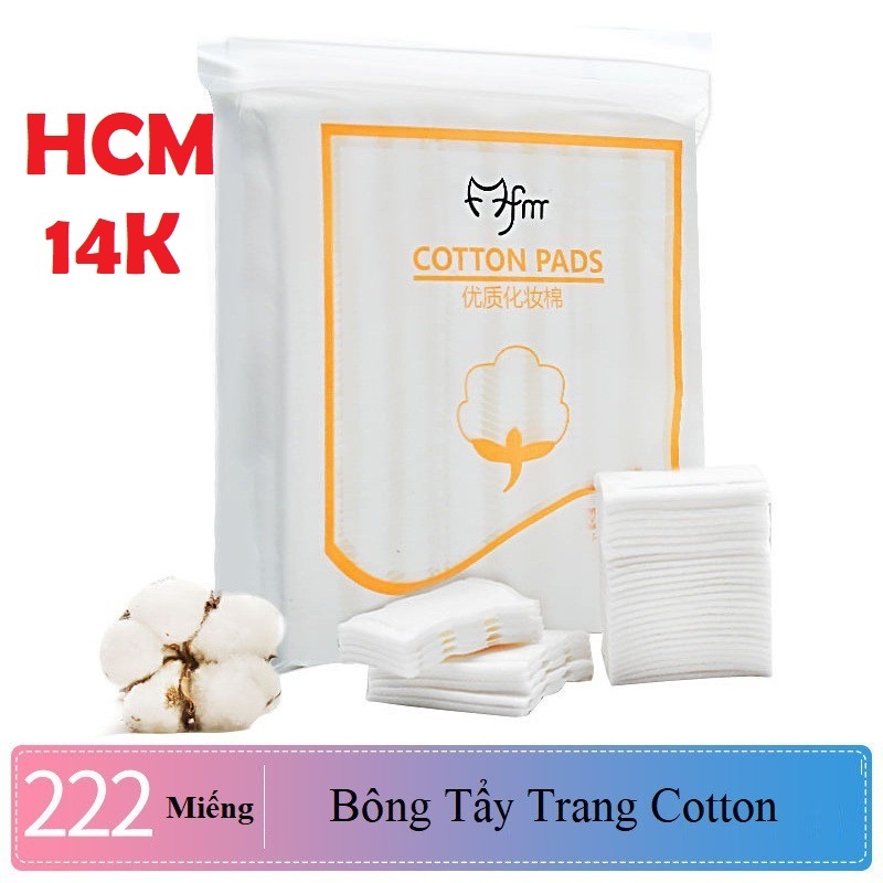 Bông Tẩy Trang 222 Miếng Cotton Pads Túi Zip