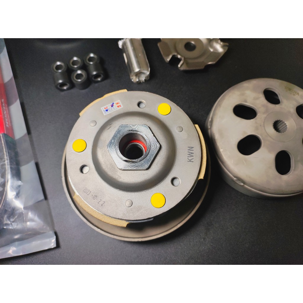 Bộ nồi trước + sau + chân bu ly + dây curoa PCX/ Ab 125/ Clirk 125/SH mode/ Lead 125 + Vario zin trần