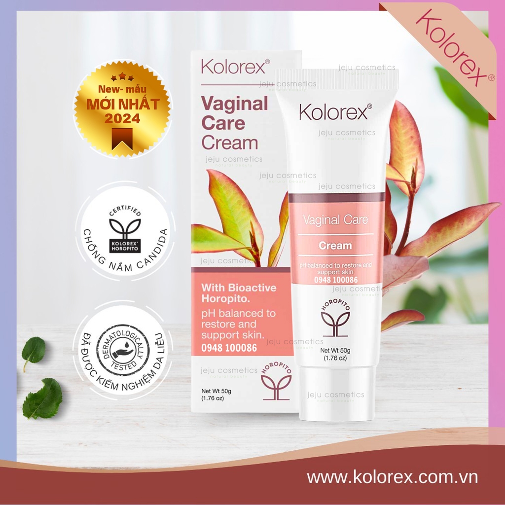 Kem Thoa Vùng Kín Kolorex Vaginal Care Cream 50g