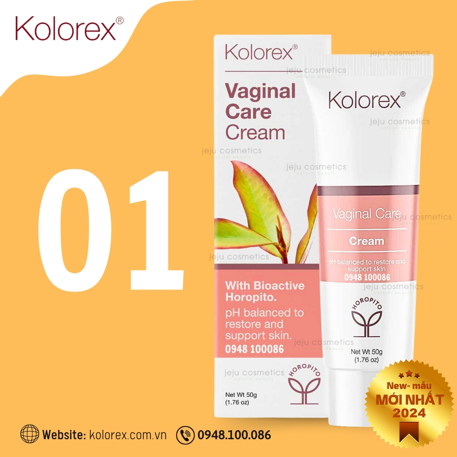 Bộ Đôi Kolorex : Vaginal Care Wash 100ml & Vaginal Care Cream 50g