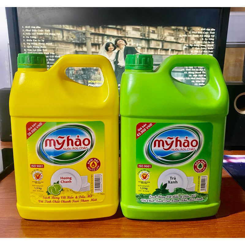 Nước rửa chén Mỹ hảo can 1,5kg
