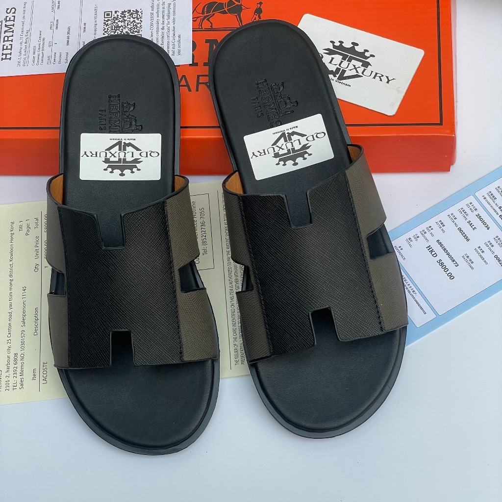 Các Mẫu Dép da Quai Ngang nam . Dép thời trang nam nữ HOT TRENDt, Full size 39-43