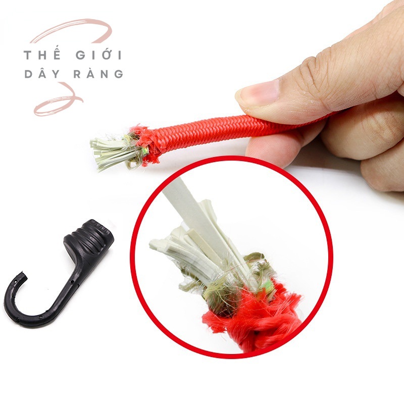 ✅ Dây thun - chun ràng đồ móc nhựa lõi thép Daravin