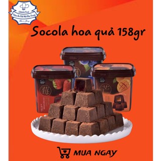 [Hàng mới] Nama socola tươi tan chảy vị hoa quả 158g Dâu tây - việt quất - xoài