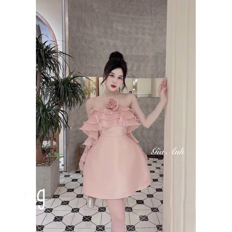 Đầm váy trắng bèo tôn dáng siêu xinh cho nàng thời trang nữ dạo phố dự tiệc alohastore1