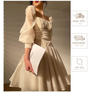 Đầm Thiết Kế Hoa Đính Ngọc Vh28 Trắng