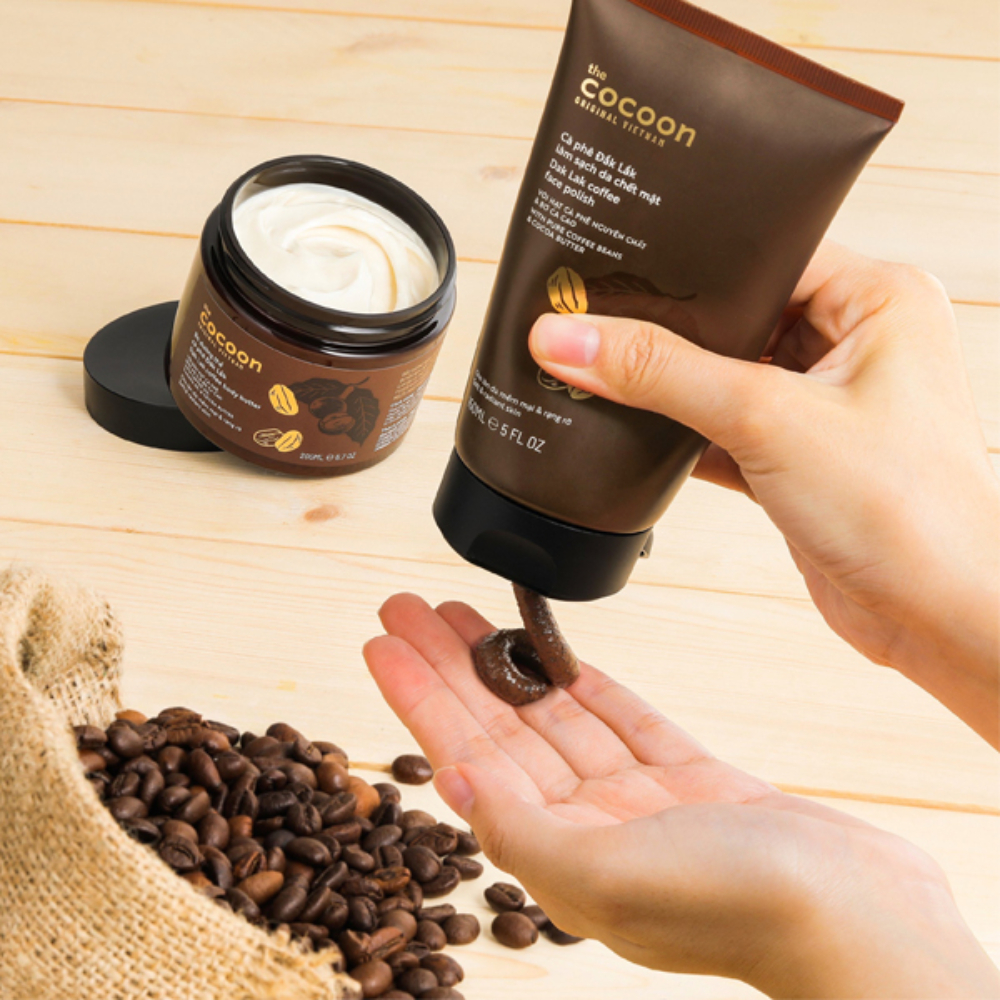 Tẩy Da Chết Mặt Cocoon Cà Phê Đắk Lắk Giảm Mụn Se Khít Lỗ Chân Lông 150ml
