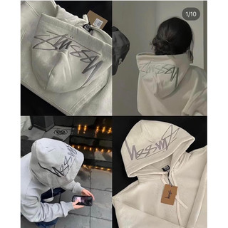 Áo hoodie Stussy thêu nón hàng chuẩn loại 1 full bao bì tag mác