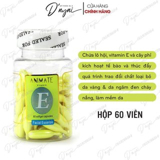 (HỘP 70 VIÊN NANG) Serum Tinh Chất Dưỡng Da VItamin E ANIMATE
