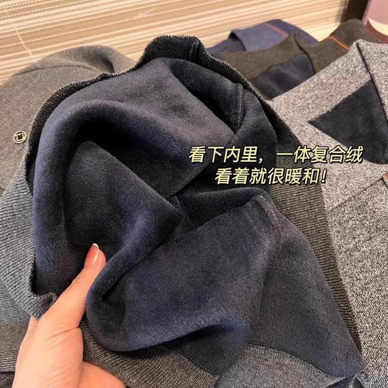 Áo len lót lông giữ ấm dành cho nam