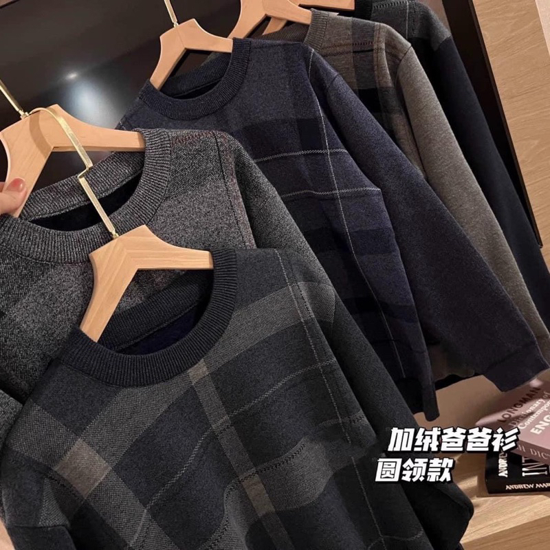 Áo len lót lông giữ ấm dành cho nam