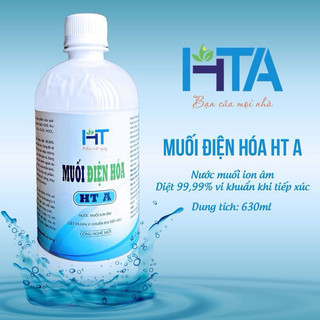 Nước muối điện hoá Anolyte HTA dung tích 630ml sát khuẩn diệt virut 99,99%