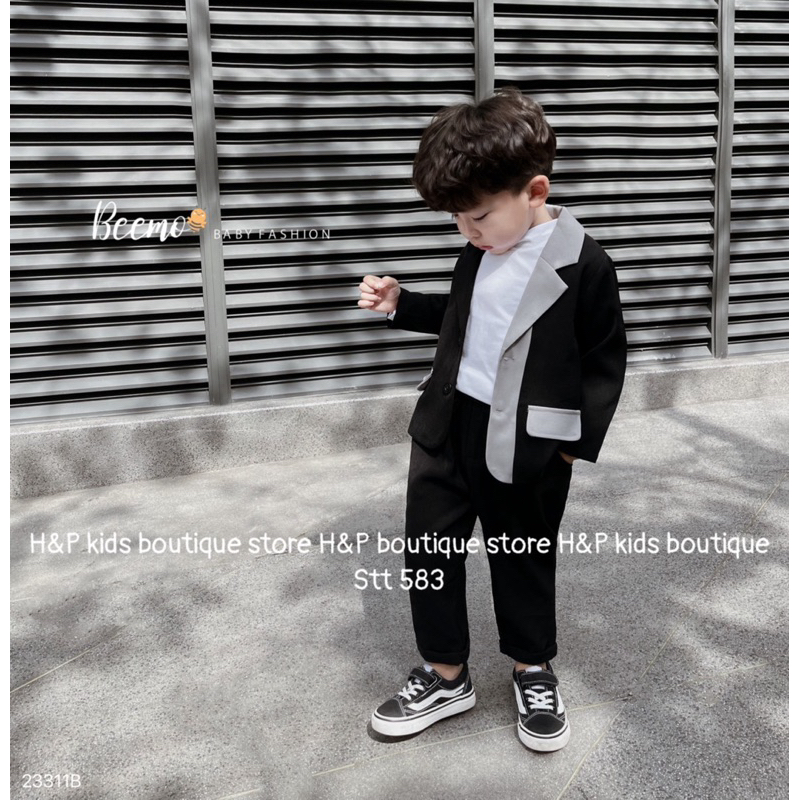 Set bộ vest thời trang cho bé trai 10-30kg