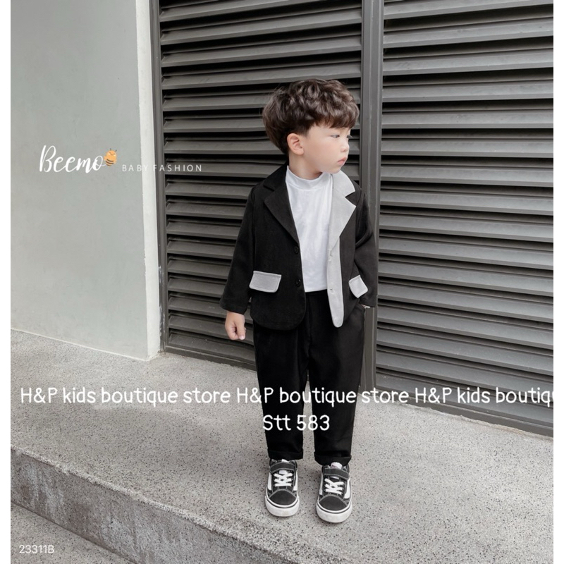 Set bộ vest thời trang cho bé trai 10-30kg