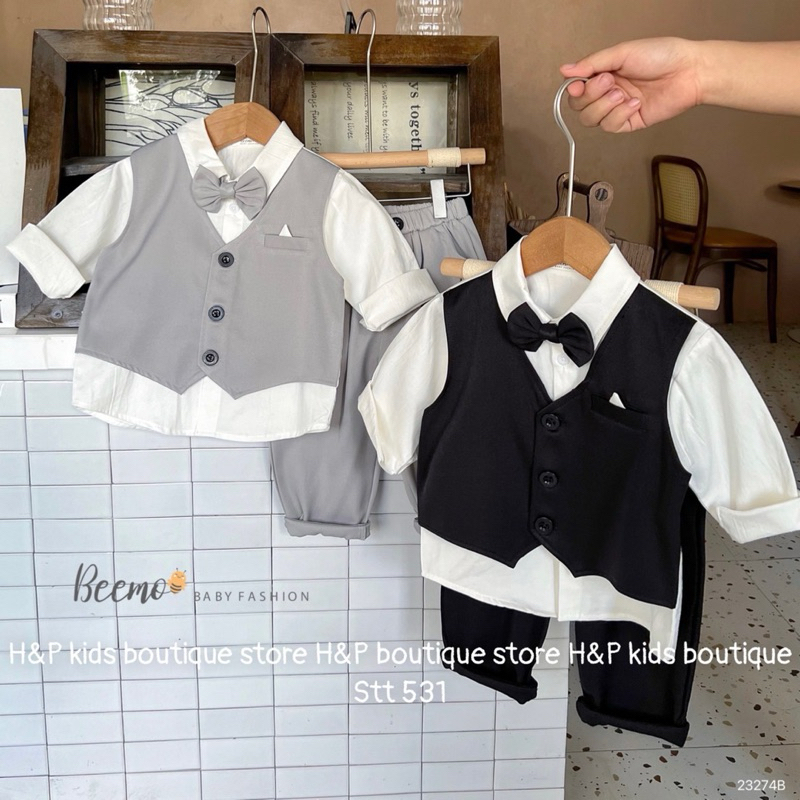 Set Bộ công tử đáng yêu cho bé trai 10-30kg