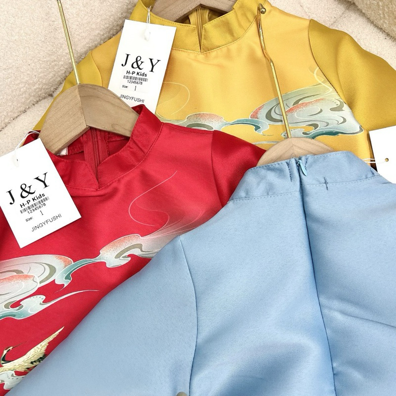 Áo Dài Cao Cấp cho bé trai 10-30kg