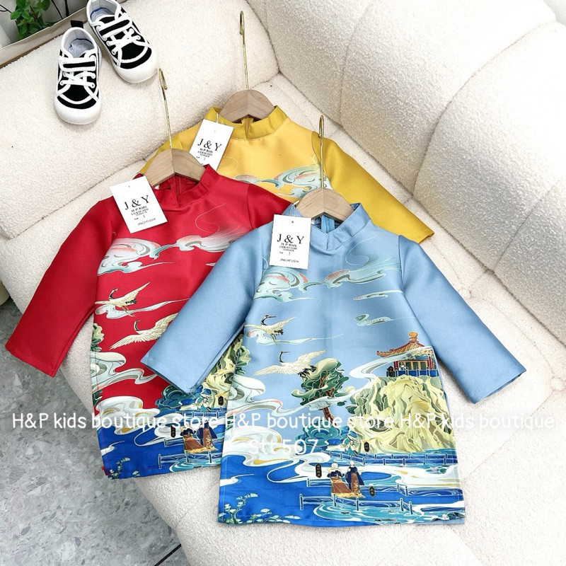 Áo Dài Cao Cấp cho bé trai 10-30kg