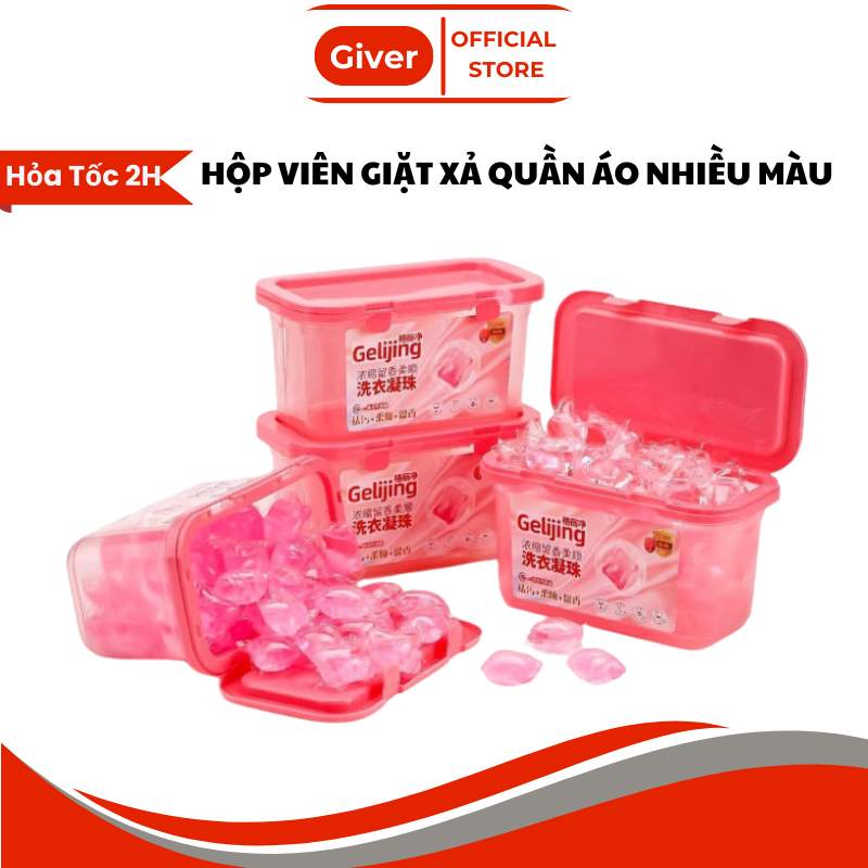 Hộp Viên giặt quần áo đủ màu lưu hương tốt