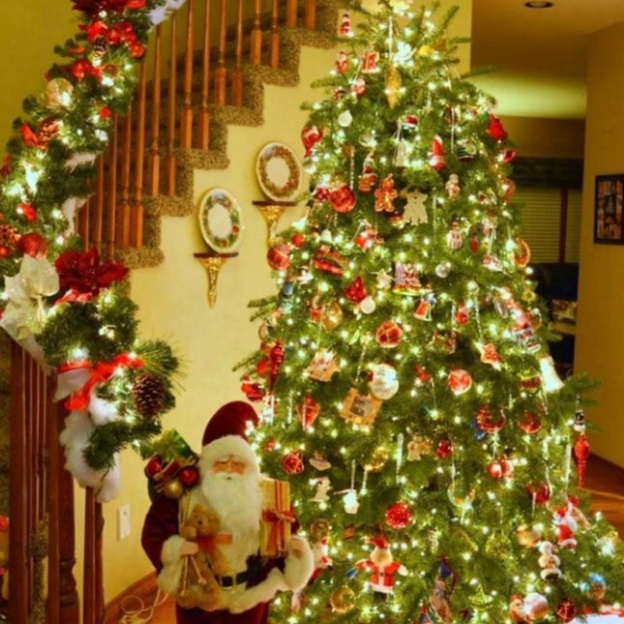 Cây Thông Noel 1m5 , 1m8 , 2m1 - Cây Thông Xanh Tán Dày Đầy Đủ Phụ Kiện Hàng Cao Cấp