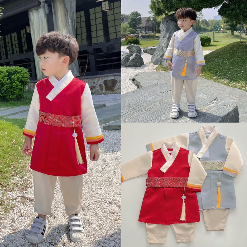 Set Hanbok Hàn Quốc cao câp bé trai
