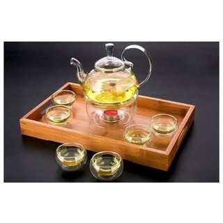 Bộ ấm trà thủy tinh tay vồng AT7+BN2+CT2