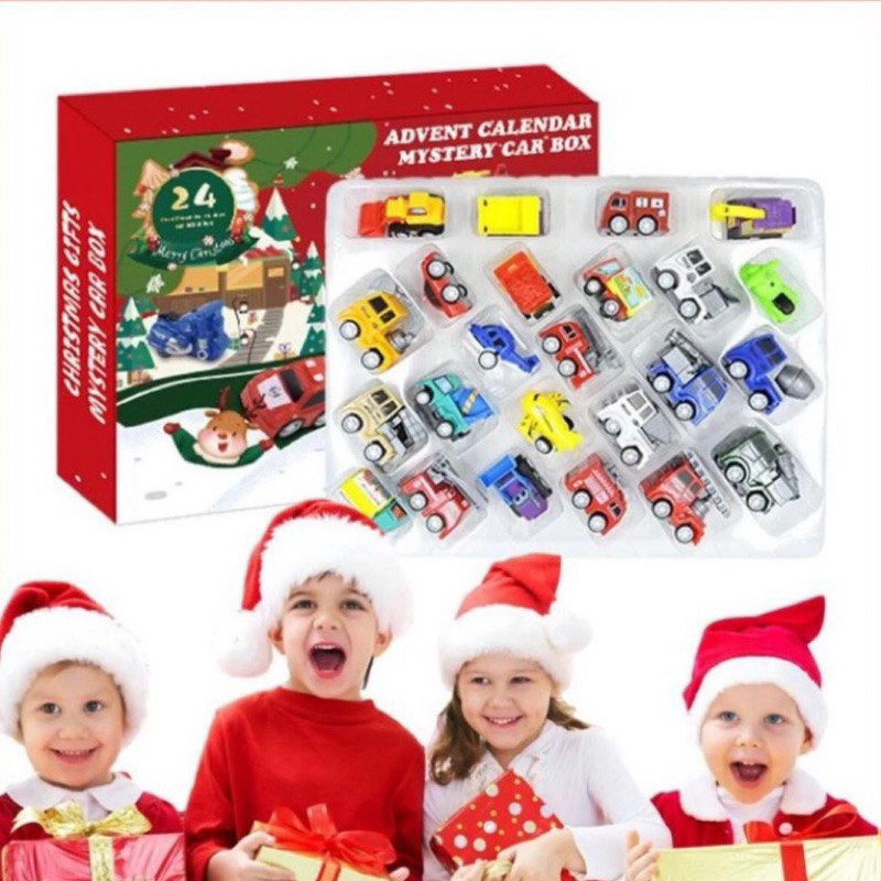 Hộp quà bí mật chứa 24 xe ô tô cho bé khám phá _ BondNy kids