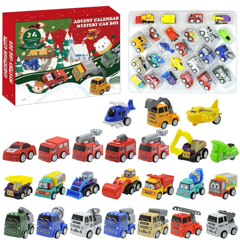 Hộp quà bí mật chứa 24 xe ô tô cho bé khám phá _ BondNy kids