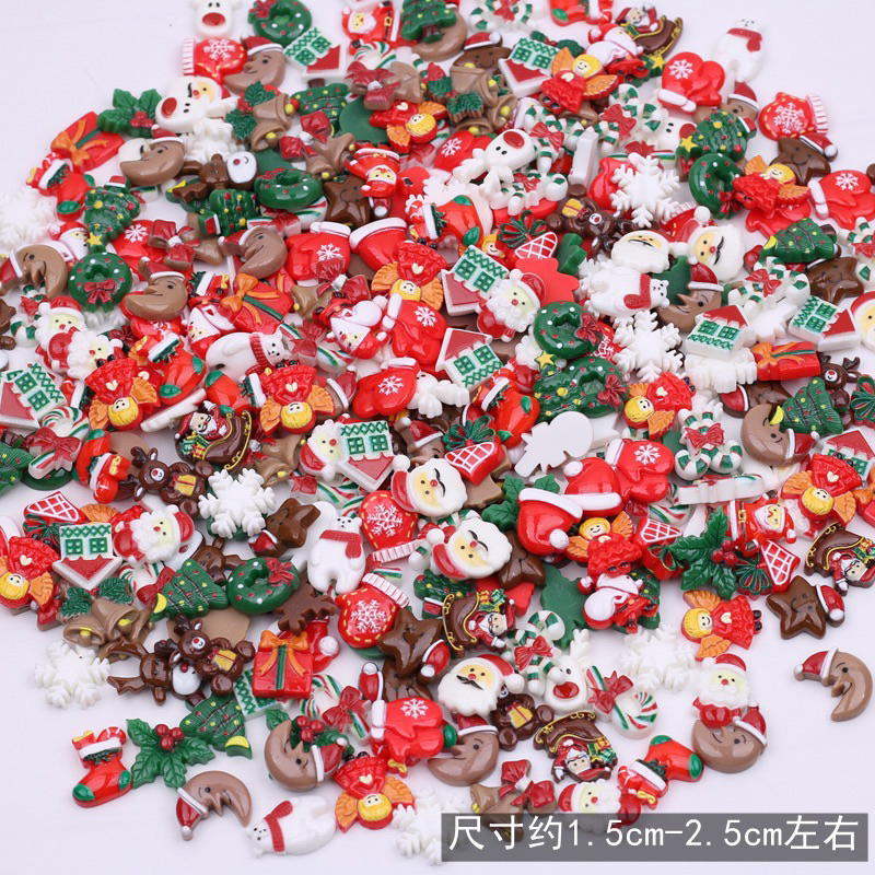 Combo 50/100 charm noel mini làm đồ handmade, DIY