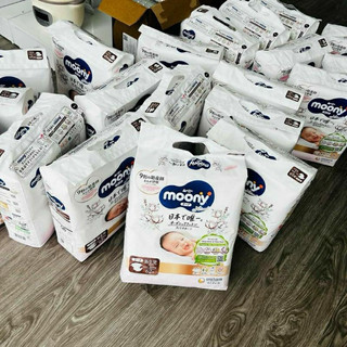 Tã/bỉm dán/quần moony natural nb63/s58/m46/l36/xl32