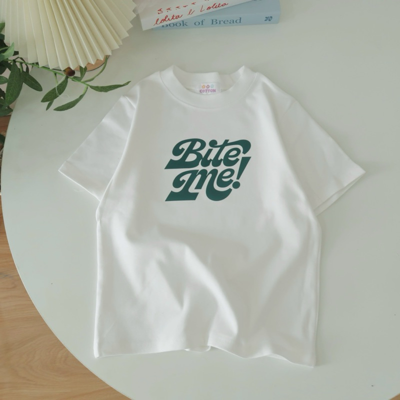 Áo Baby tee Borip màu trắng, áo thun nữ form vừa, basic