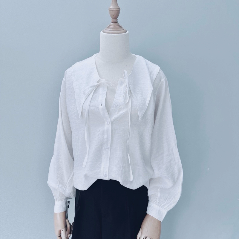 ÁO SƠ MI NỮ 45-90kg Big size, Cổ lá Bự Cotton