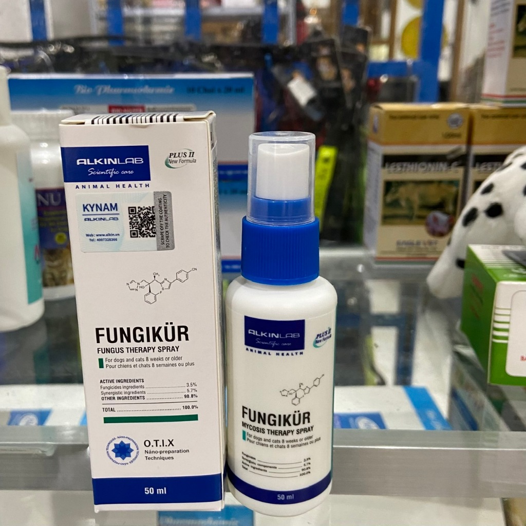 Alkin Fungikur 50ml - Nấm ,Viêm Da ,Nổi Mẩn Đỏ Ở Thú Cưng